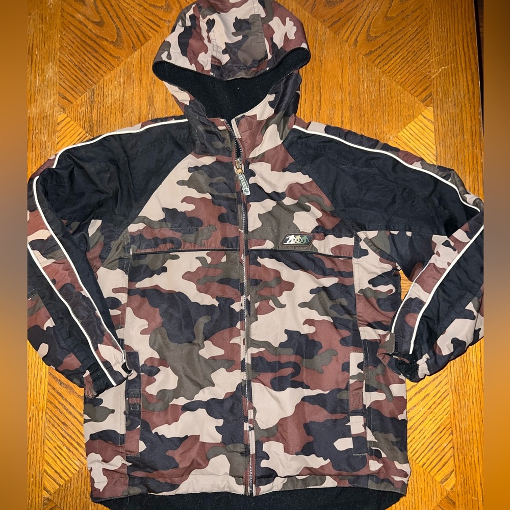 Boys Youth Small Insulated Jacket - camo